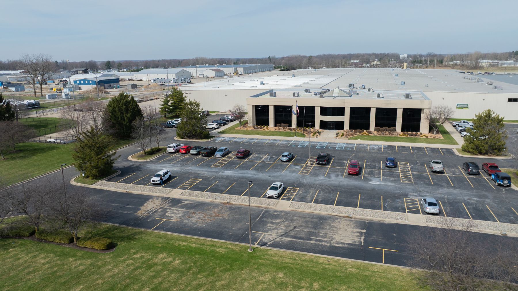 Thor Industries construction details in Nappanee, IN by R. Yoder Construction